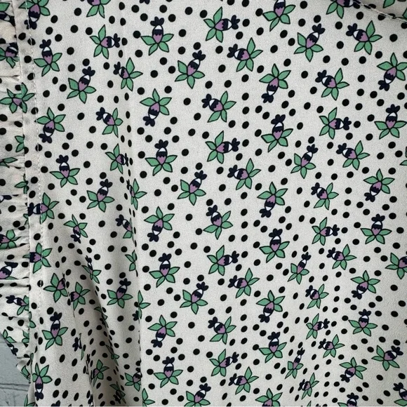 Eloquii Floral Print Ruffle Sleeve Dress Soze 26 - Picture 4 of 8